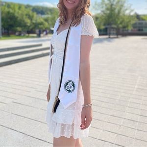 Princess Polly MIKAIL MINI DRESS WHITE size 6